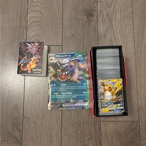 Lot of Pokemon Trading Cards - Blue, Black, Red, Yellow